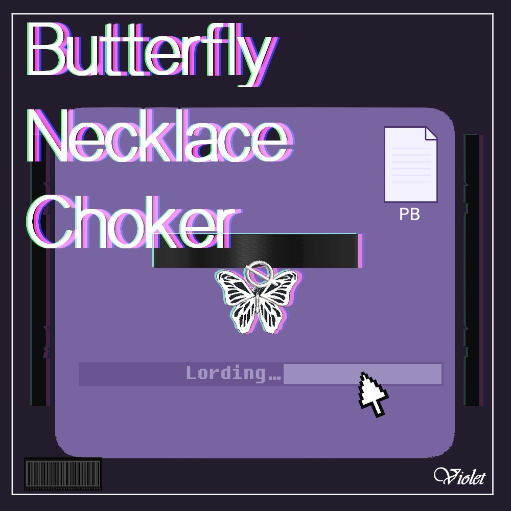 Butterfly  Necklace & Choker / バタフライ ネックレスとチョーカー for Maya(舞夜)