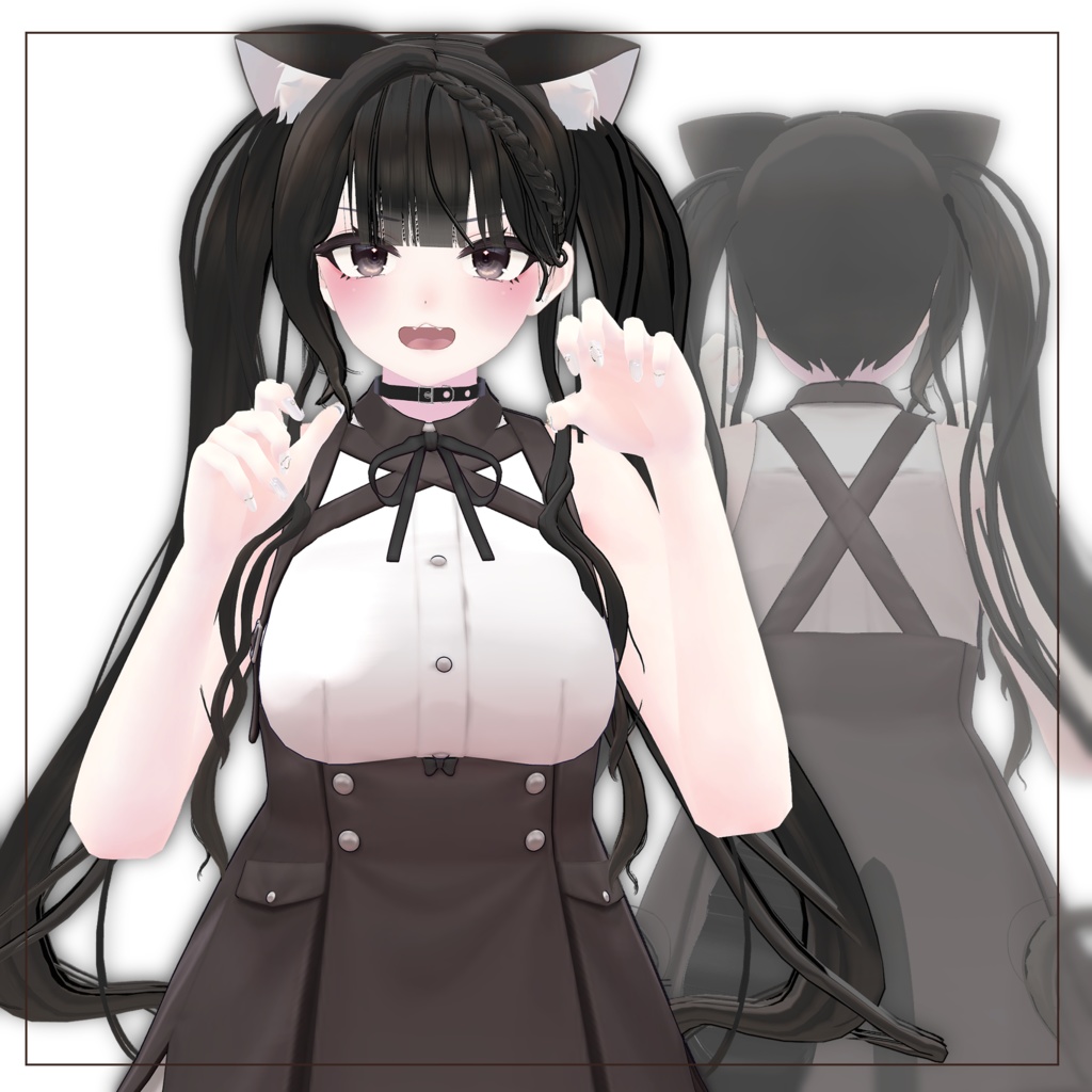 🖤 2WAY HIP & Lovely Sidetail/Twintail Hair  - For Kikyo【桔梗】