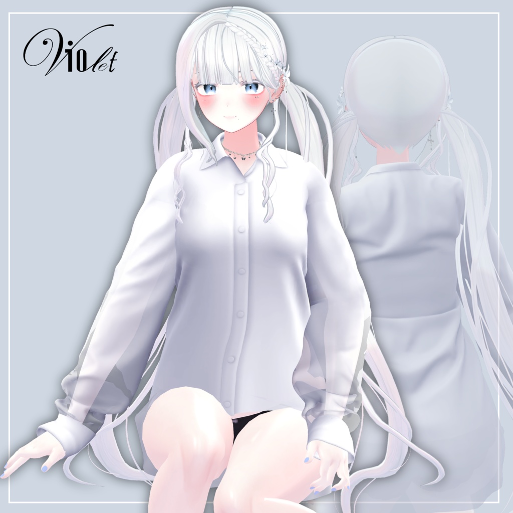 🖤 2WAY HIP & Lovely Sidetail/Twintail Hair  - For Kikyo【桔梗】