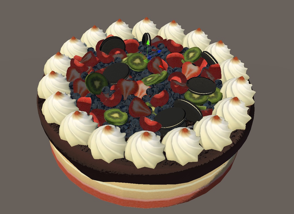 Vrchat- チョコレートブルーベリーストロベリーケーキ