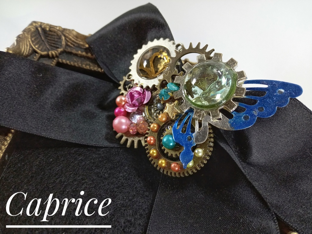 蝶のリボン/バレッタ