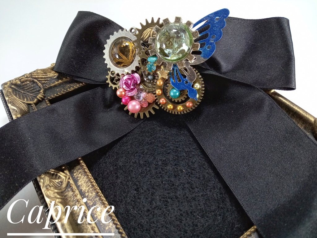 蝶のリボン/バレッタ