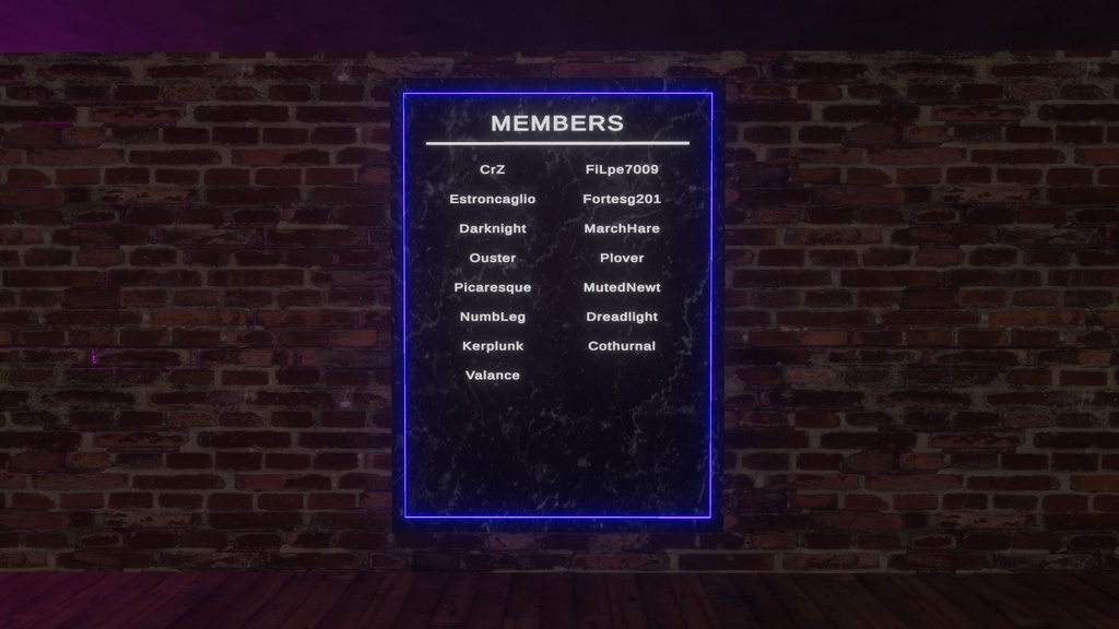 VRC Members/VIP Board (VRC メンバー/VIP 理事会)