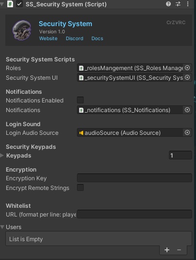 VRC セキュリティシステム (VRC Security System)
