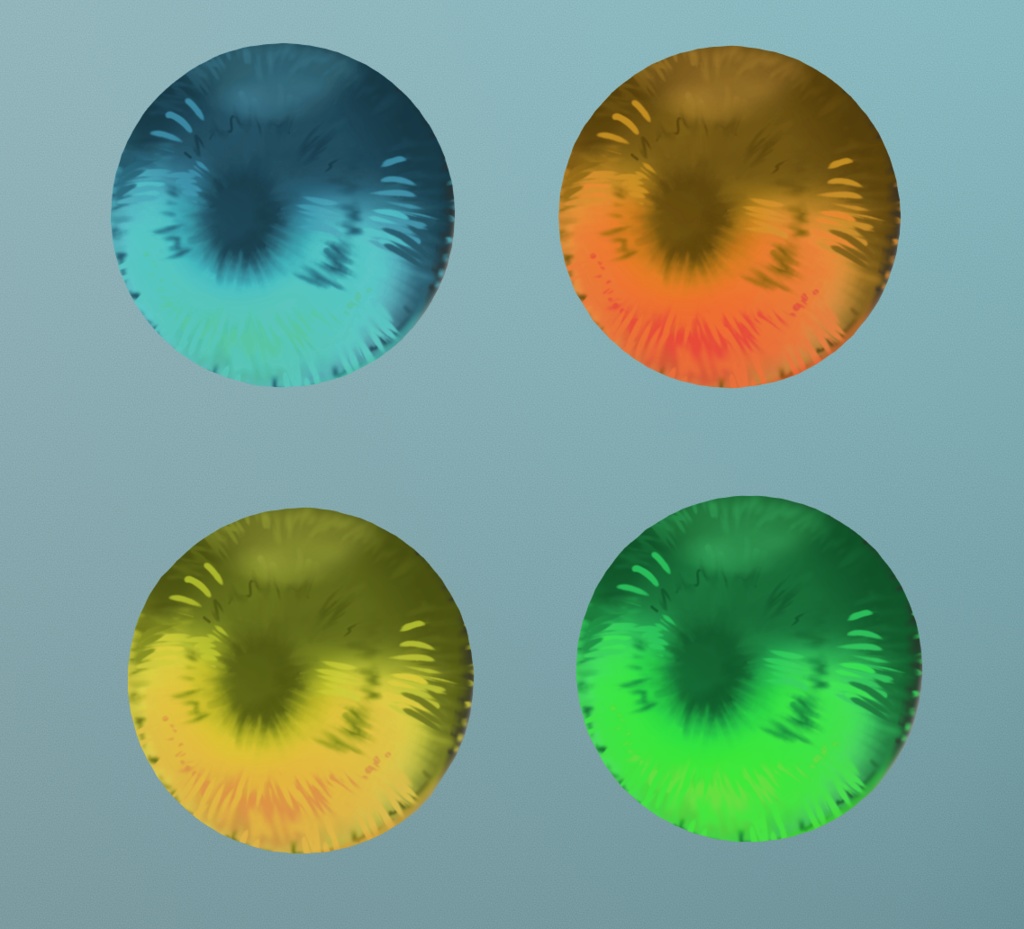 狛乃(Komano) flower petals eyes pack