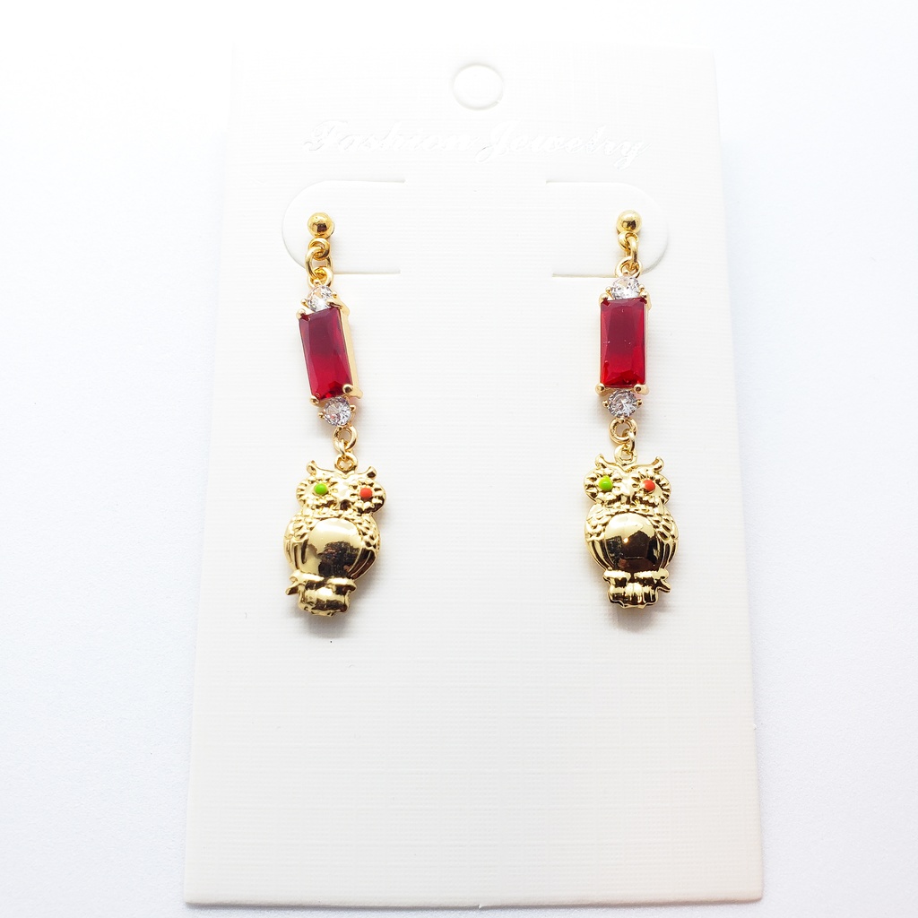 バスブロ　ふくろうピアス