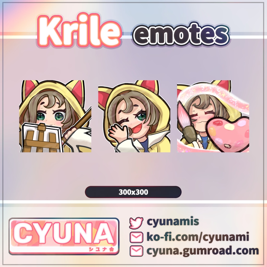 Krile Pictomancer (Final Fantasy XIV) Emotes