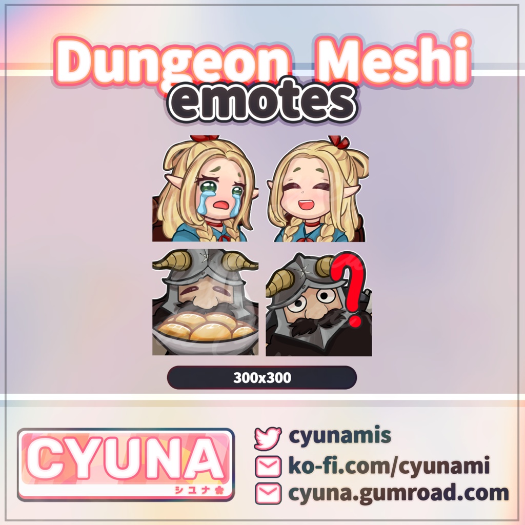 Dungeon Meshi Emotes