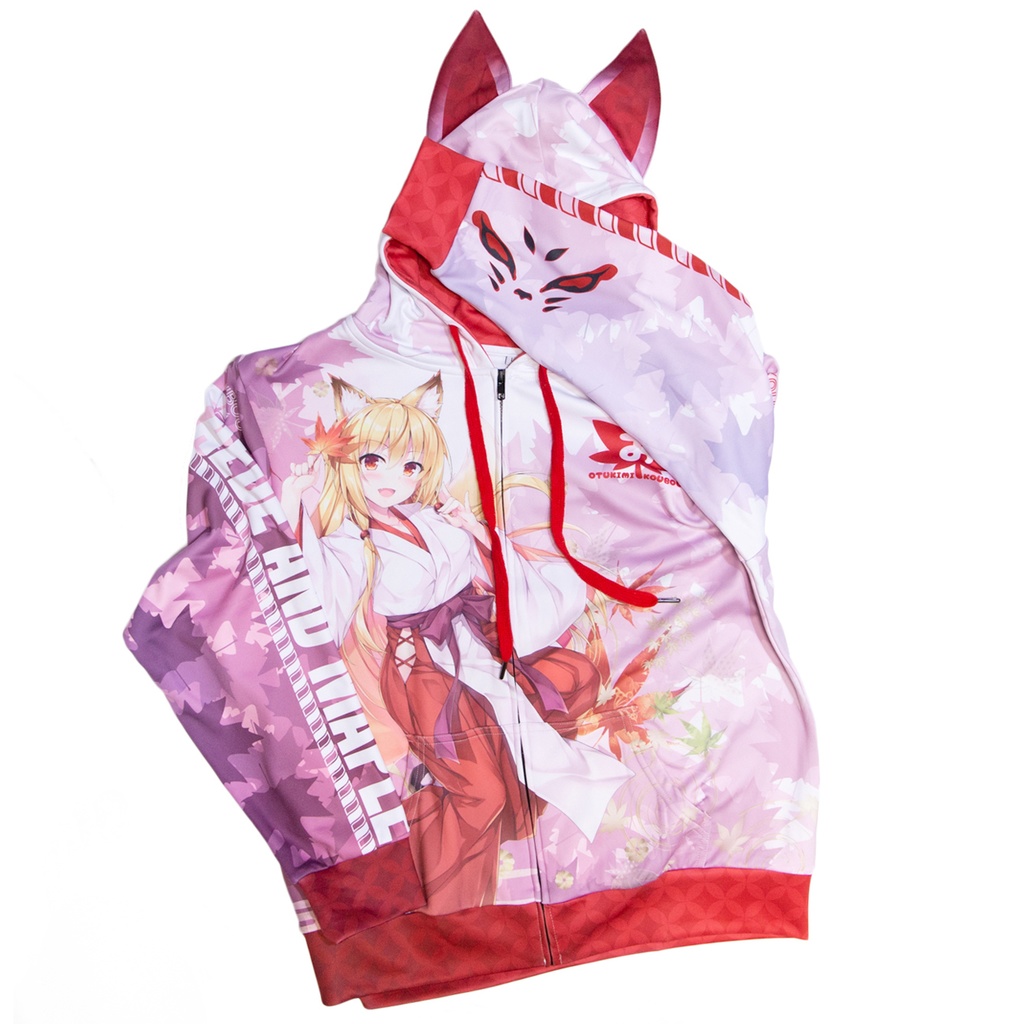 耳付きフルグラフィックパーカー