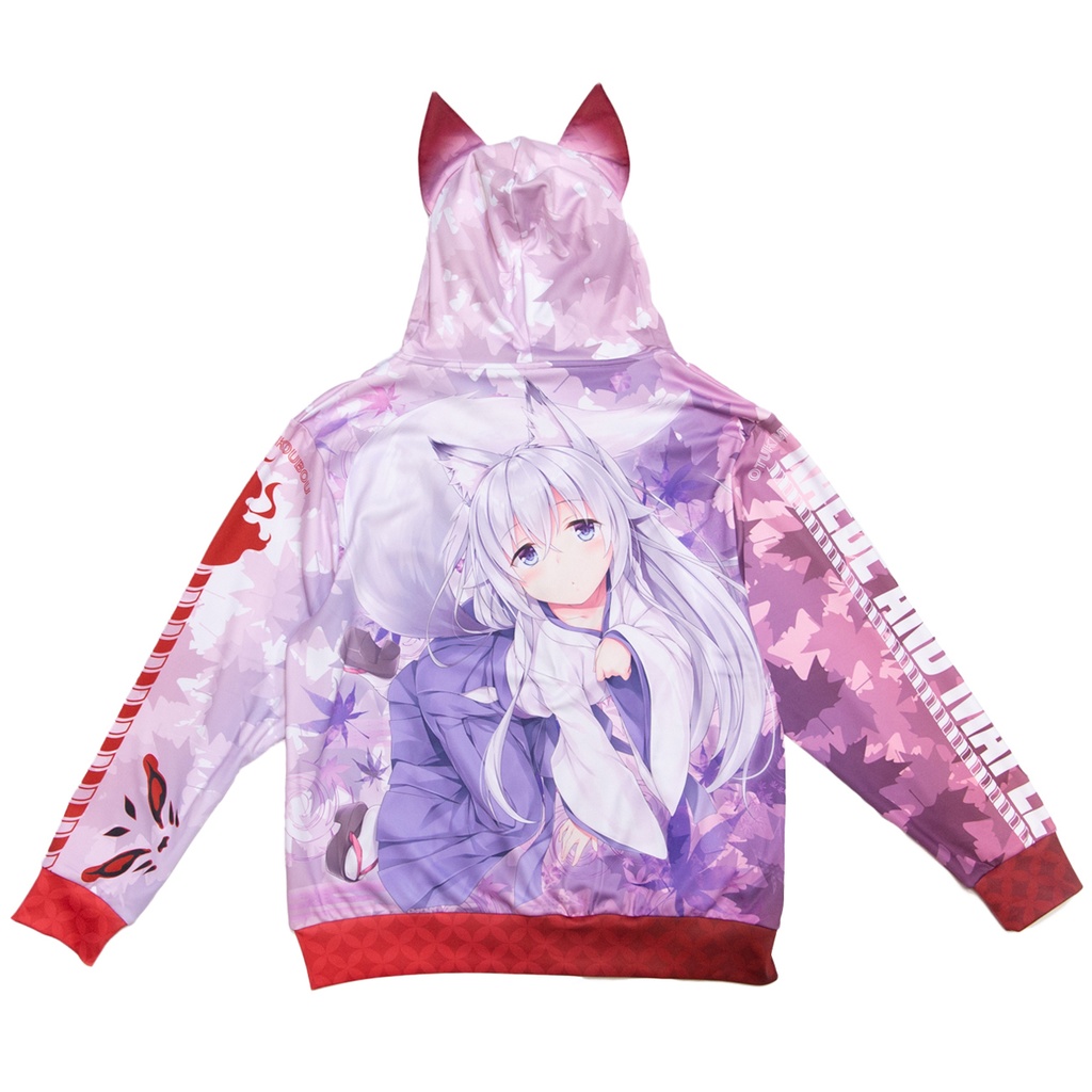 耳付きフルグラフィックパーカー