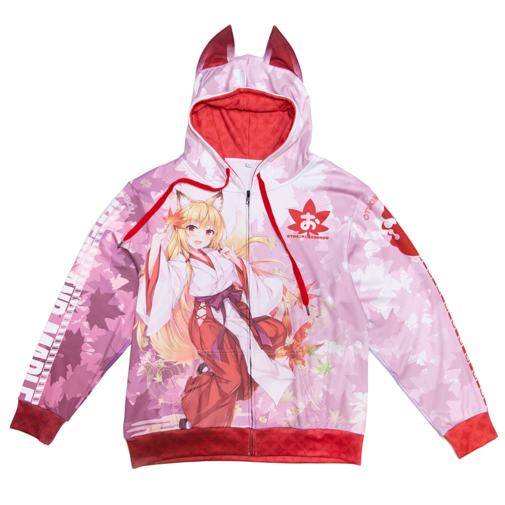 耳付きフルグラフィックパーカー