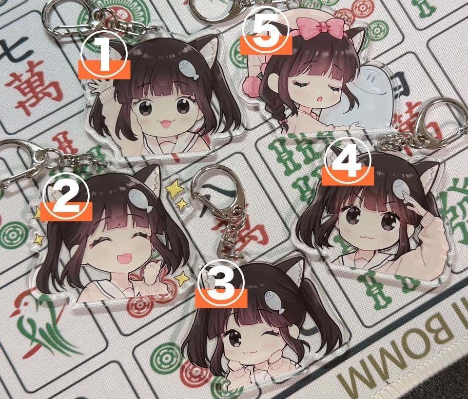 《アクキー》ひらめのアクリルキーホルダー セット売りやサイン付きも!🈶【受注生産】