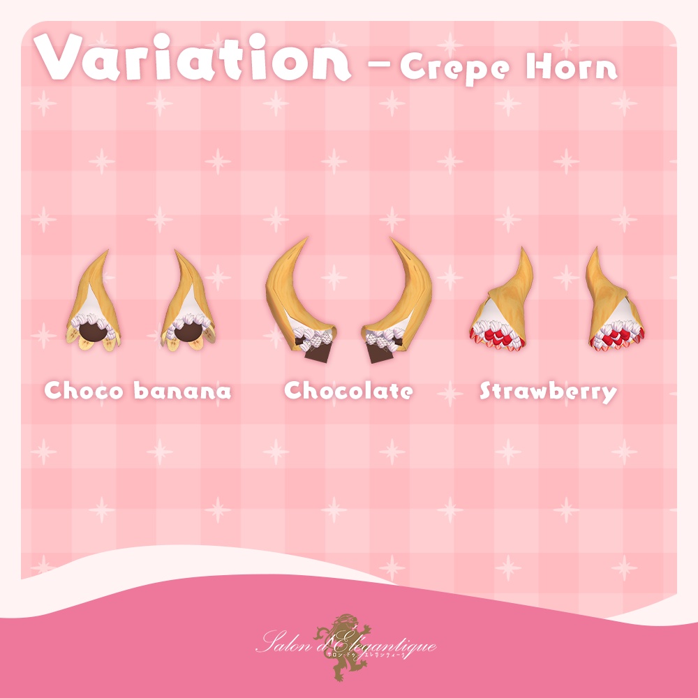 【無料】VRC貴族サロン・スイーツアクセサリーセット 第二弾【3Dモデル】