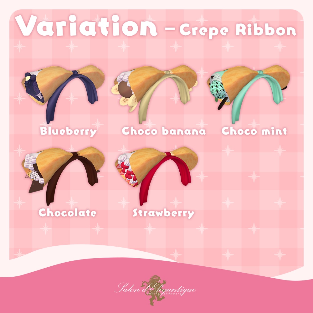 【無料】VRC貴族サロン・スイーツアクセサリーセット 第二弾【3Dモデル】