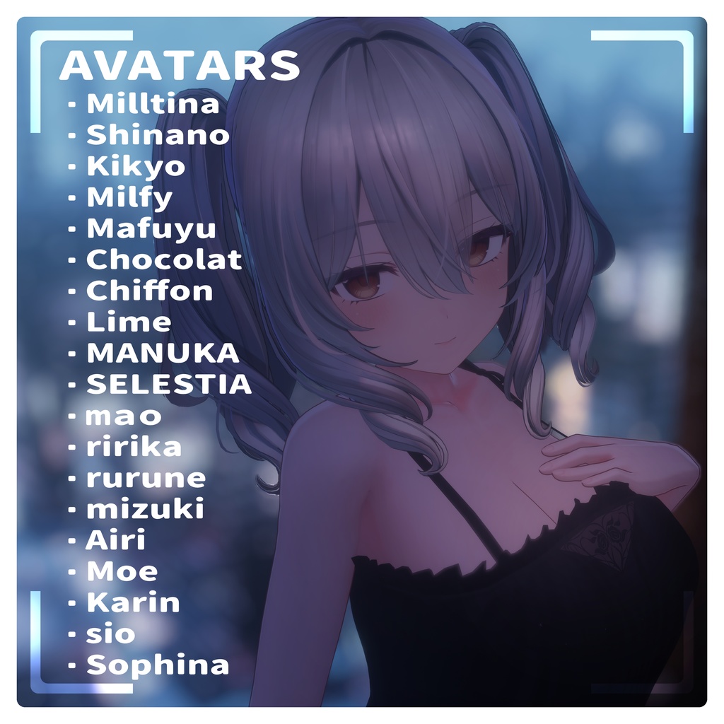 【20-Avatars】Sleep Camisole Dress‐ぽやしみキャミワンピース【しなのショコラミルティナミルフィエク真央対応】