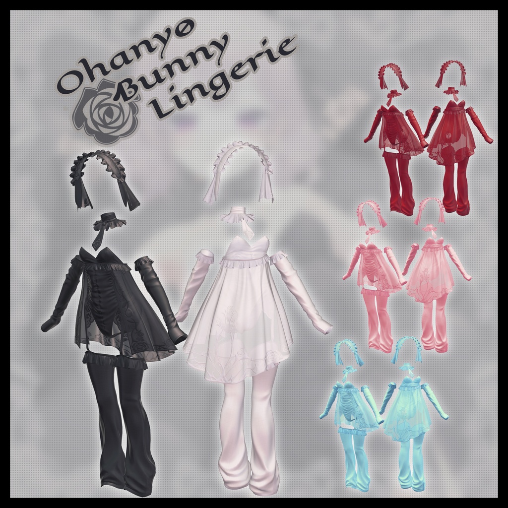 【18-Avatars】☆発売記念セール開催中☆Ohanyo Bunny Lingerie-おはにょバニーランジェリー【しなのまよミルティナラムネ対応】
