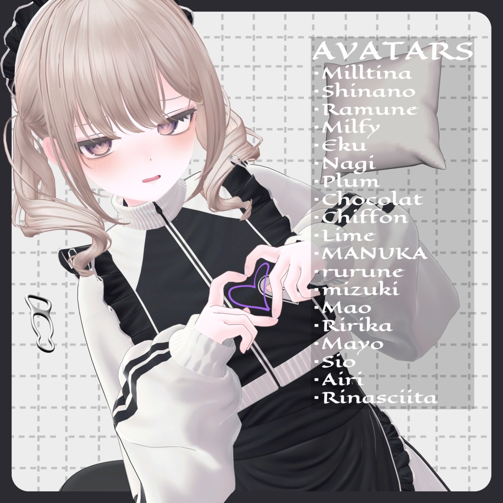 【20-Avatars】☆発売記念セール開催中☆Ohanyo Routine Maid-おはにょルーティンメイド【しなの輝夜ラムネまよ対応】
