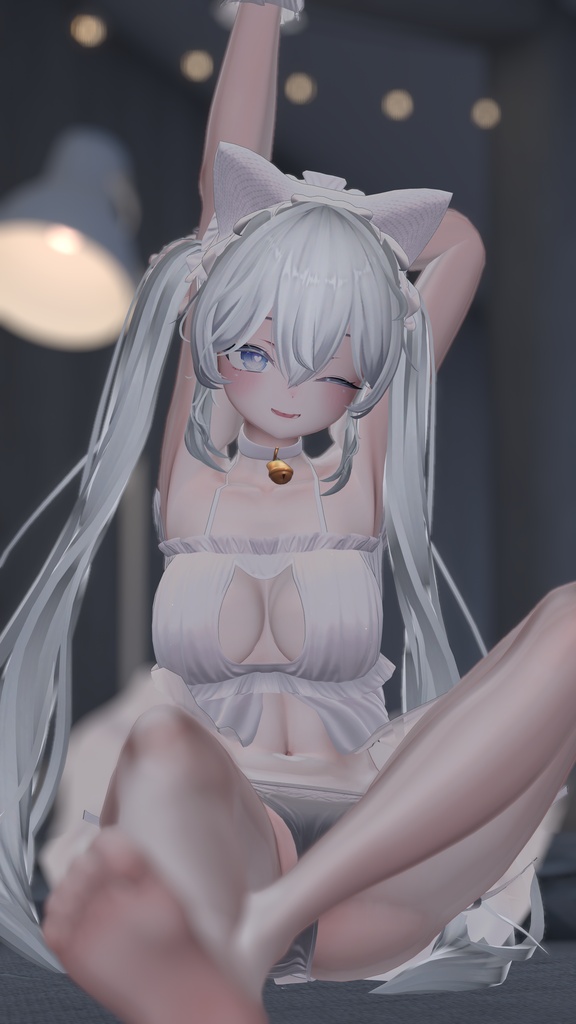 【21-Avatars】StrayNeko Lingerie-迷い猫ランジェリー【しなの輝夜ラムネまよ対応】