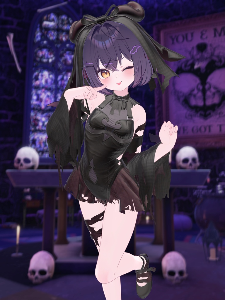 ☆発売記念セール開催中☆【12-Avatars】Sleepy Creepy Bunny-ぽやこわバニー【しなの輝夜ミルフィエク対応】