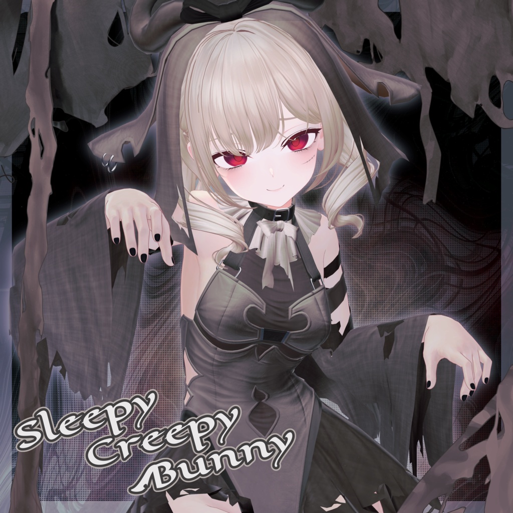 ☆発売記念セール開催中☆【12-Avatars】Sleepy Creepy Bunny-ぽやこわバニー【しなの輝夜ミルフィエク対応】