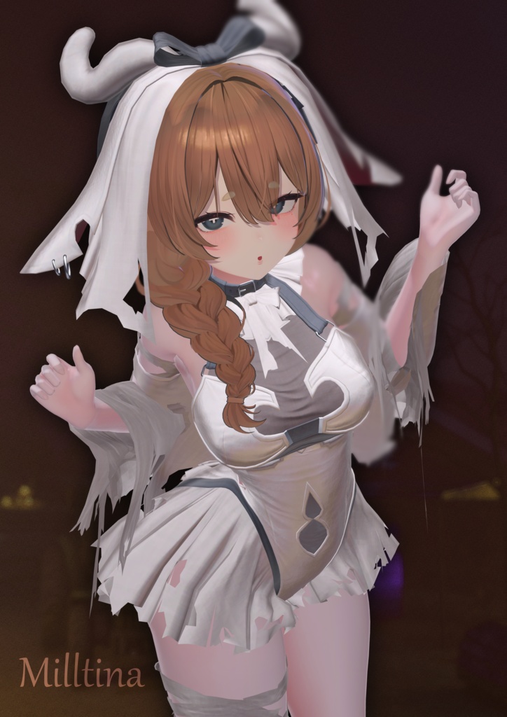 ☆発売記念セール開催中☆【12-Avatars】Sleepy Creepy Bunny-ぽやこわバニー【しなの輝夜ミルフィエク対応】