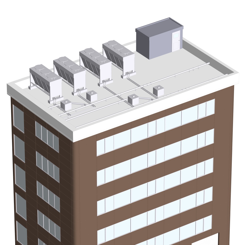 【3D素材】雑居ビル02【.fbx】
