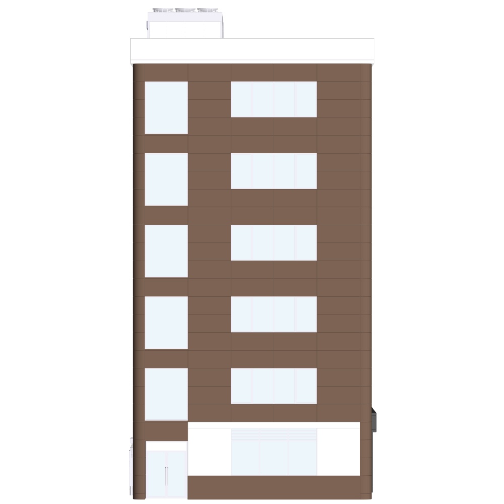 【3D素材】雑居ビル02【.fbx】