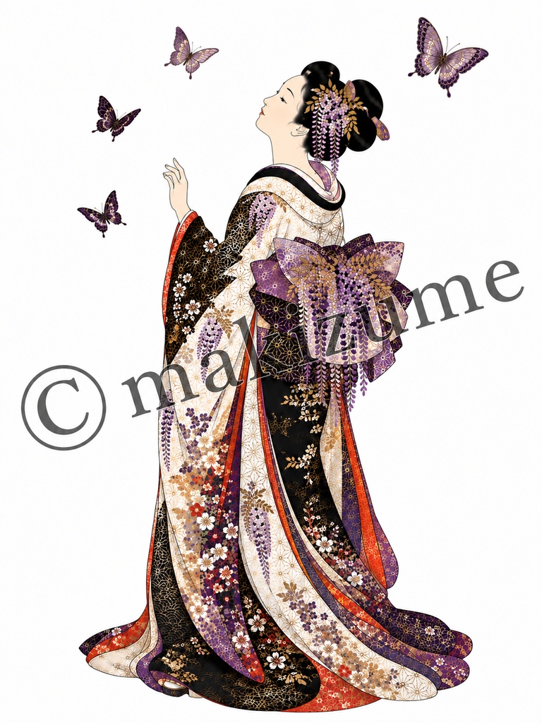 藤美人 〜浮世絵〜 コラージュ素材