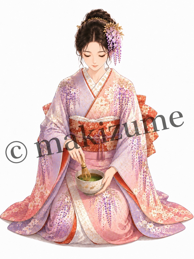 藤美人 〜現代和装〜 コラージュ素材