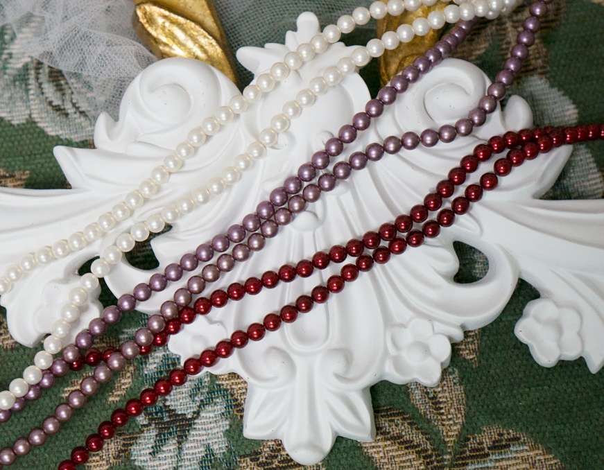 SD~DDサイズ・ドレスセットSophia【生地:ポリエステル/黒】パール3色展開