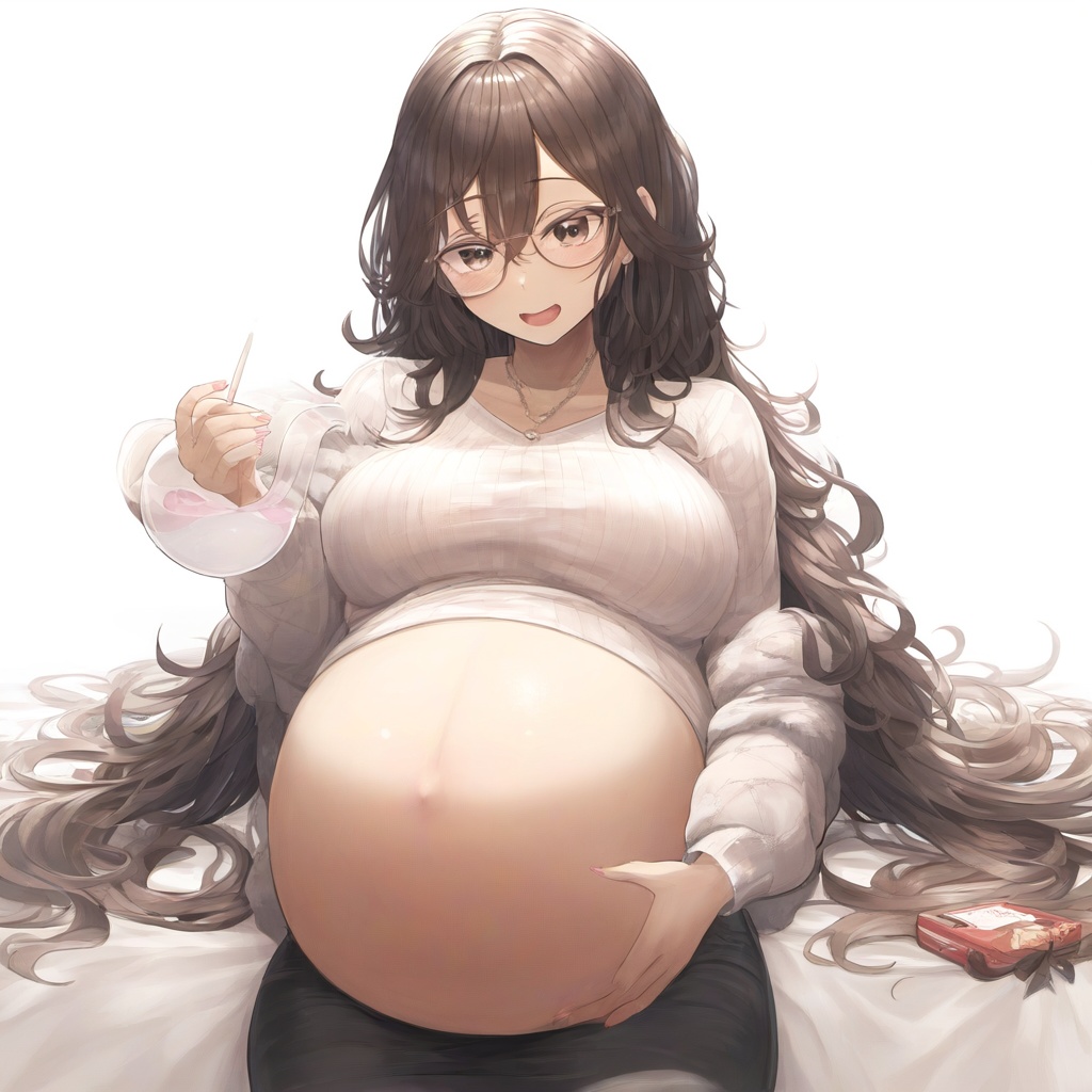 pregnant（妊娠）と言うキーワードのみで生成したイラスト100枚