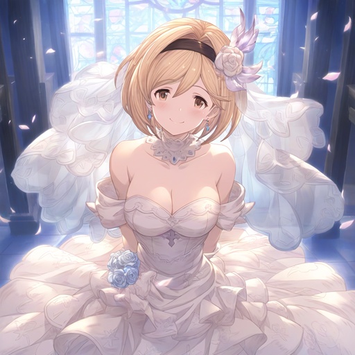 【78枚】グラブル女性キャラにウェディングドレス着せた