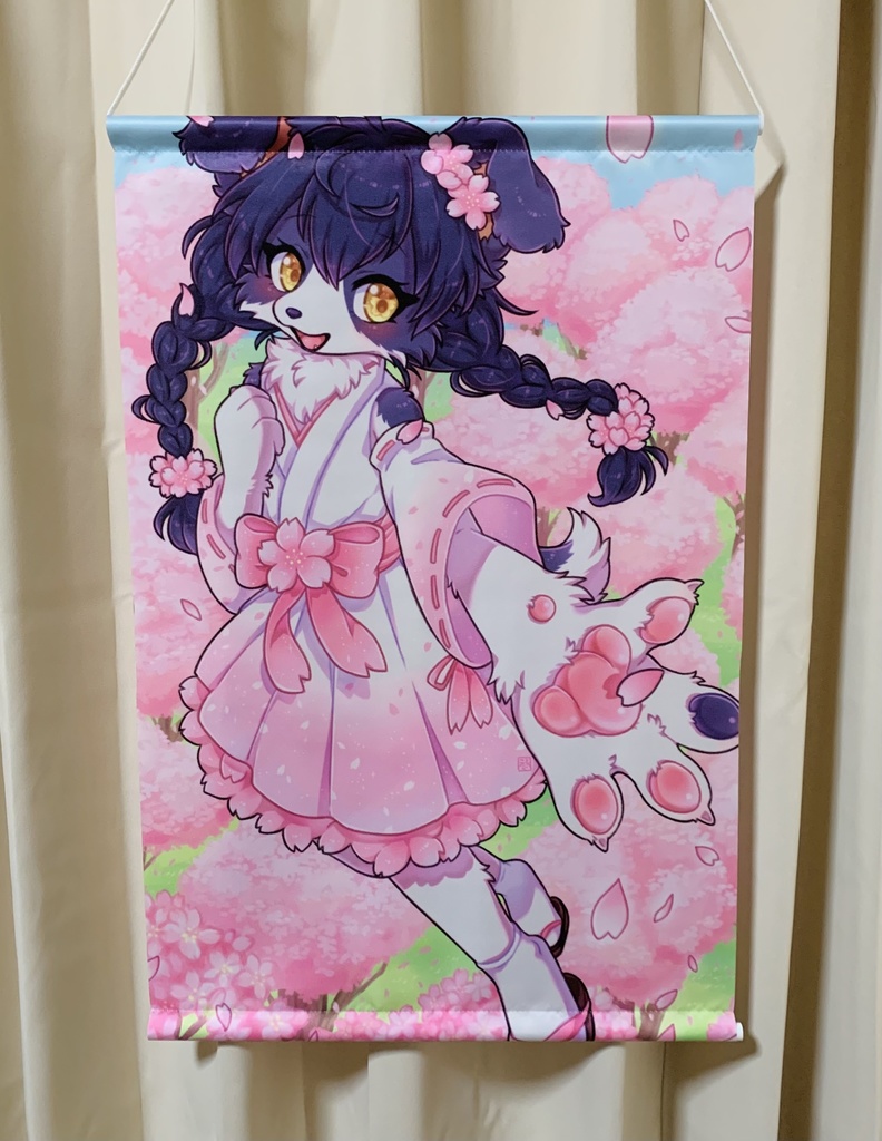 【タペストリー】桜巫女コトリタ🌸