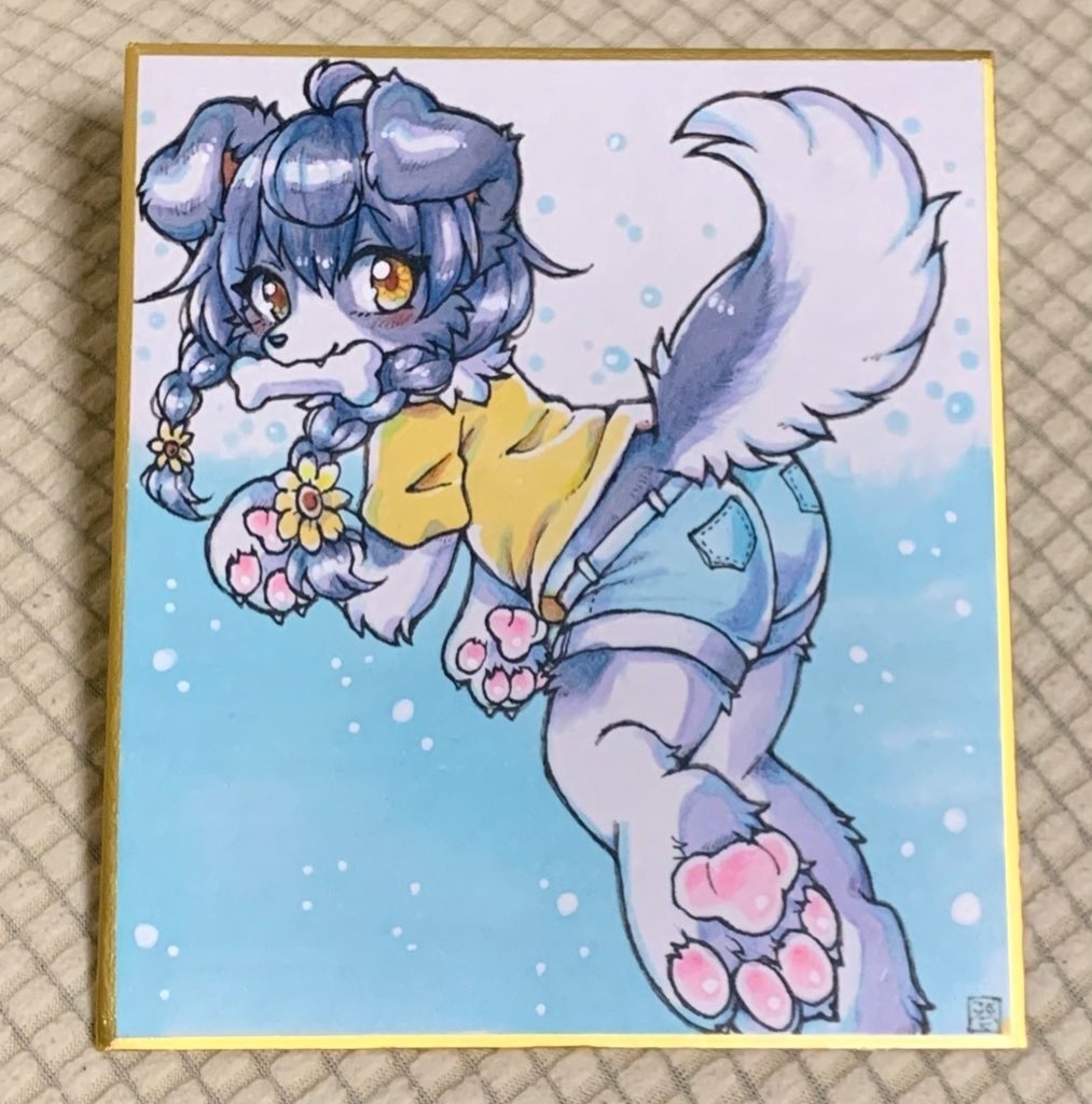 【手描き色紙】コトリタ