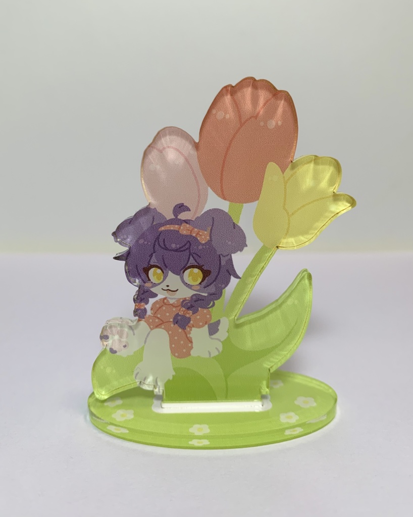 【フチなしアクリルスタンド】コトリタ🌷チューリップ