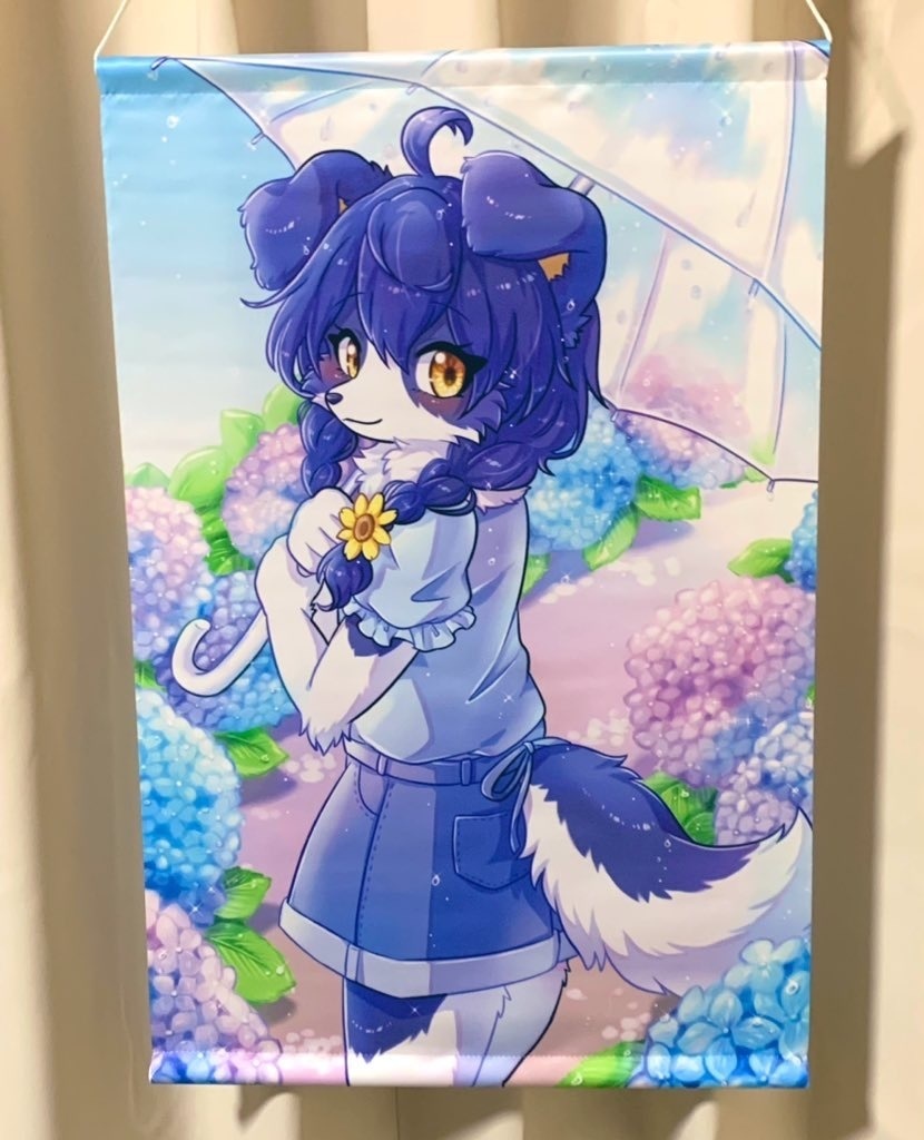 【タペストリー】紫陽花とコトリタ💠