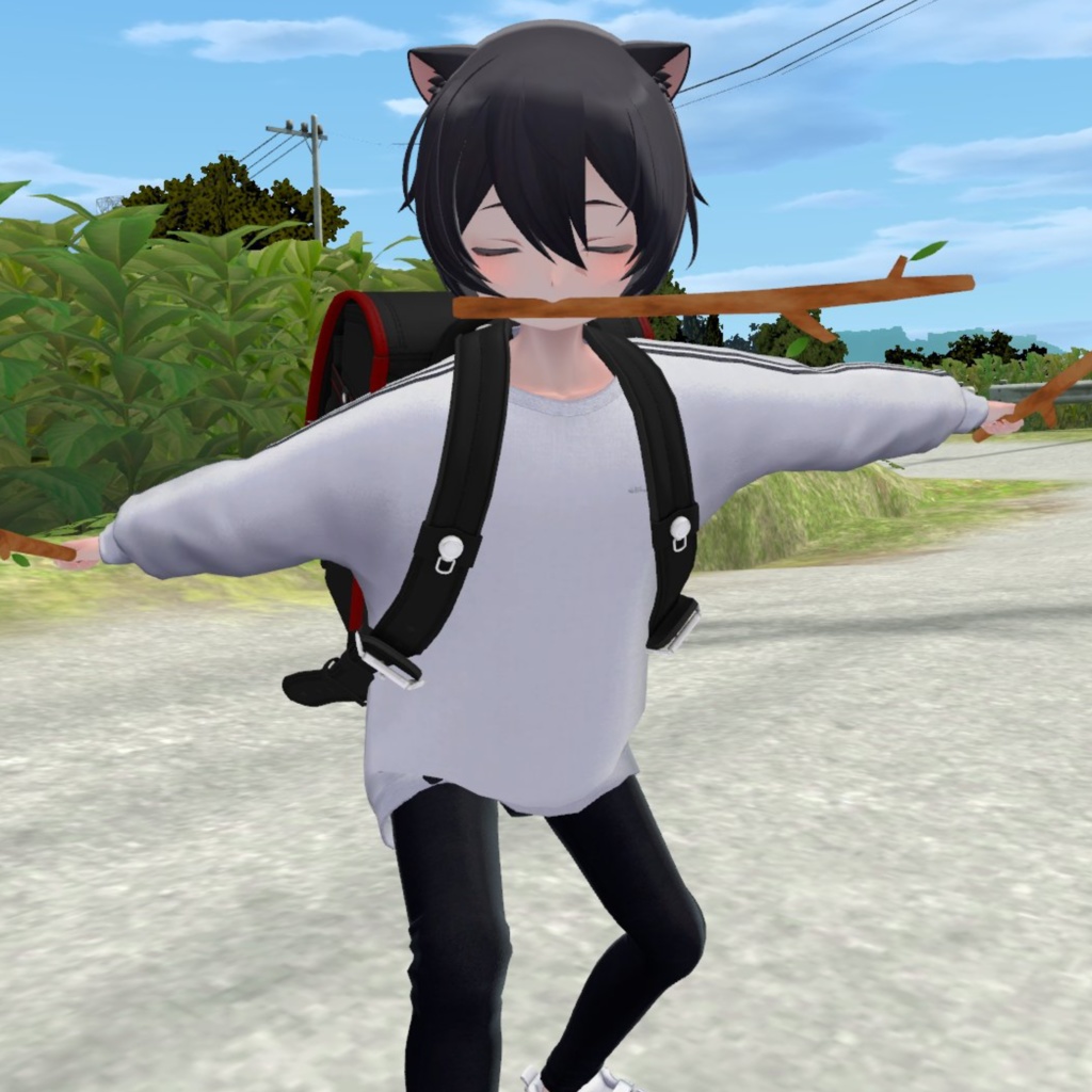 ADDHARD-こどもくうた-infantilization Kuuta +改変用シェイプキーとマスク付き‼️