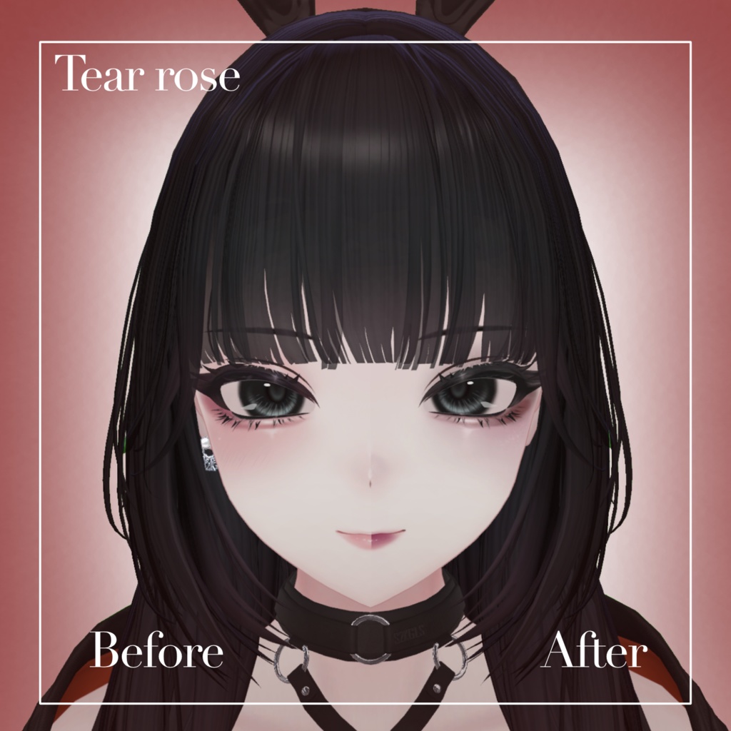 【しゅあん/Shuan対応】tear rose & greymode メイクテクスチャ
