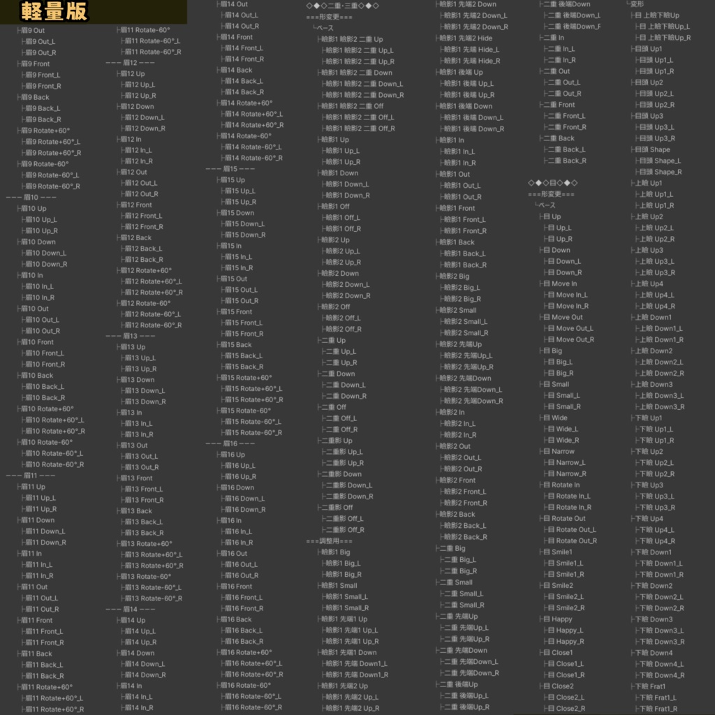 ADDHARD-Sio Shapekey 『 しお追加シェイプキー 』Supported language 日本語