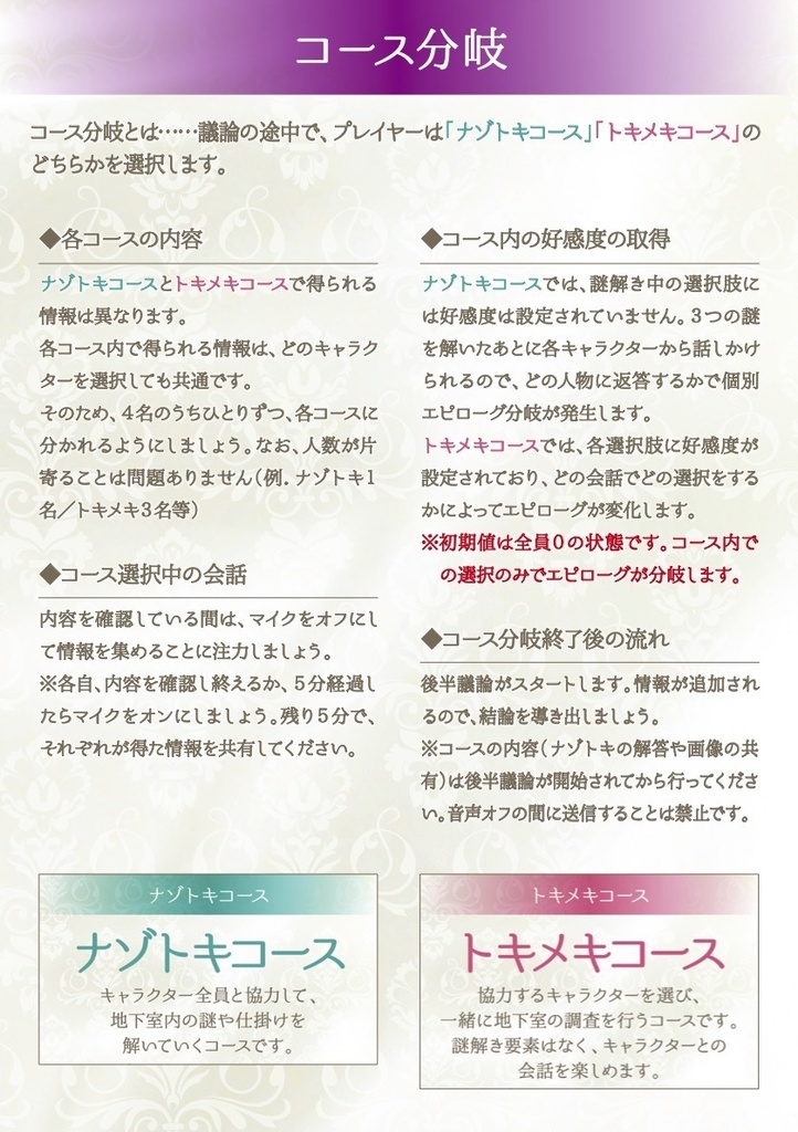 トキメキマーダーミステリー「PRINCE of MONSTERS 〜学園地下の闇〜」