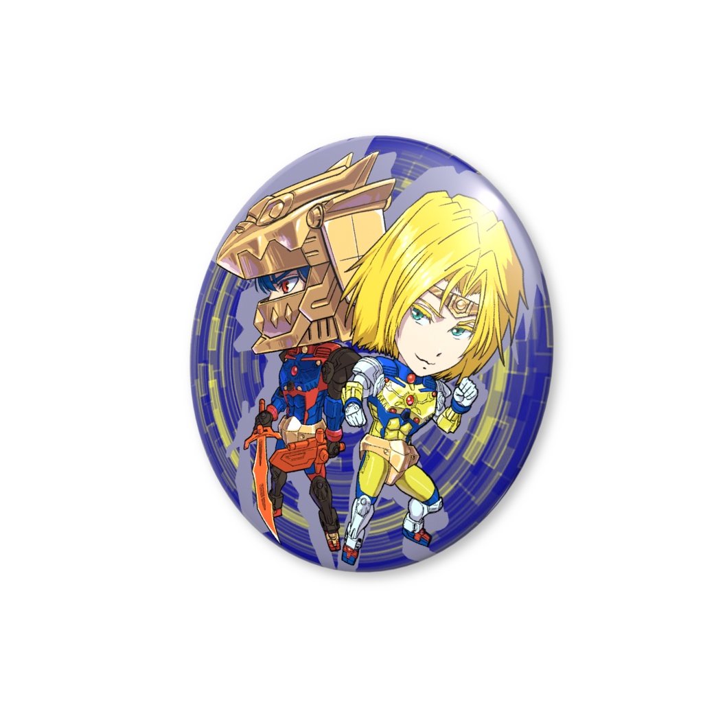 SDソロモン&ゼット缶バッジ