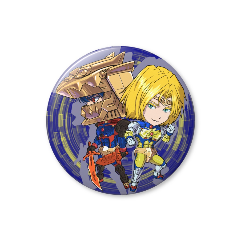 SDソロモン&ゼット缶バッジ