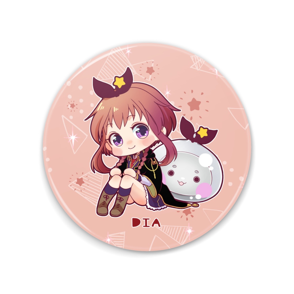 【星ティア】魔物と仲良し缶ミラー★ディア＆スライム