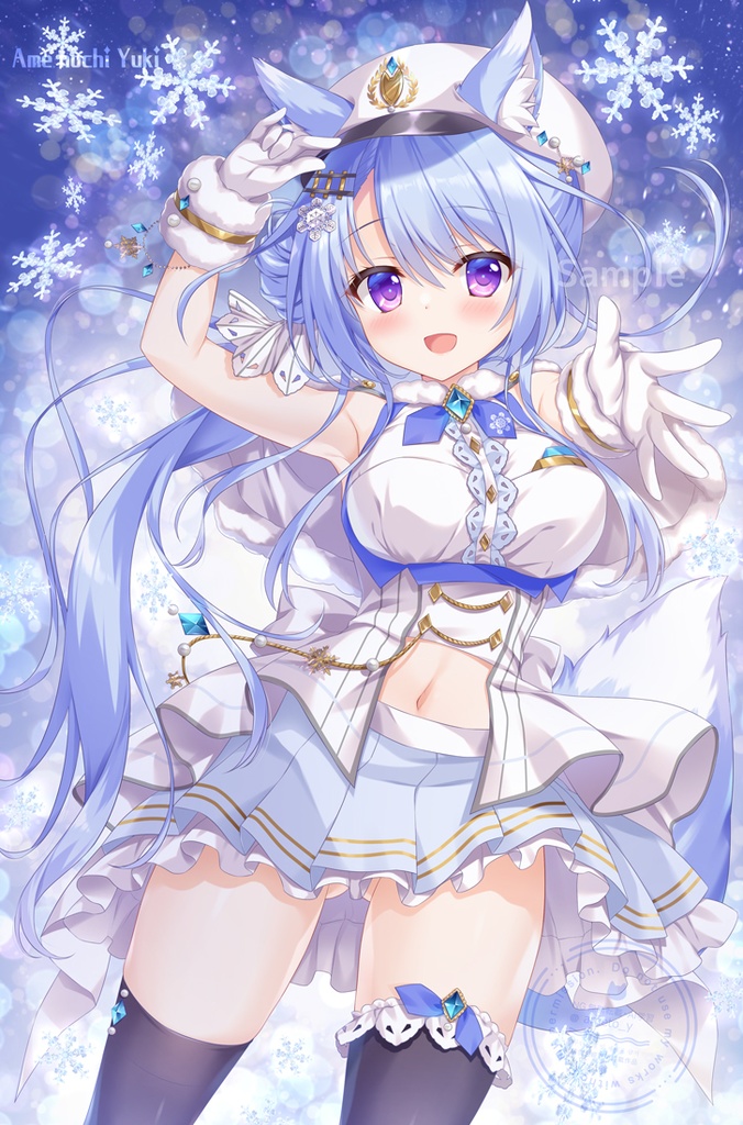 アイドル駅長キツネさんB2タペストリー全年齢ver【春サンクリ新作受注】