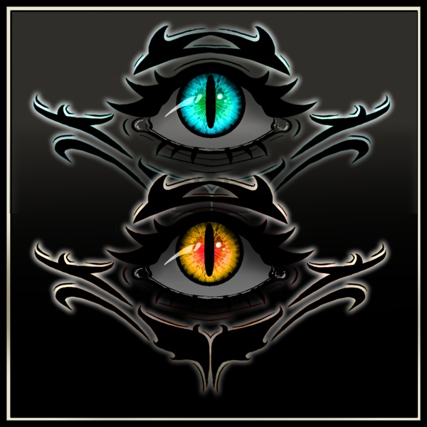 Demonic Eye Womb Tattoo