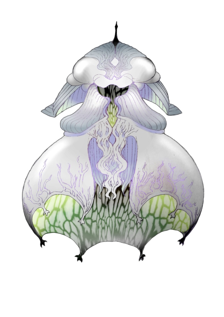 低級妖魔立ち絵15 カラー・シルエット