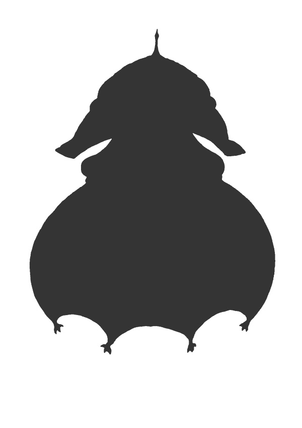 低級妖魔立ち絵15 カラー・シルエット