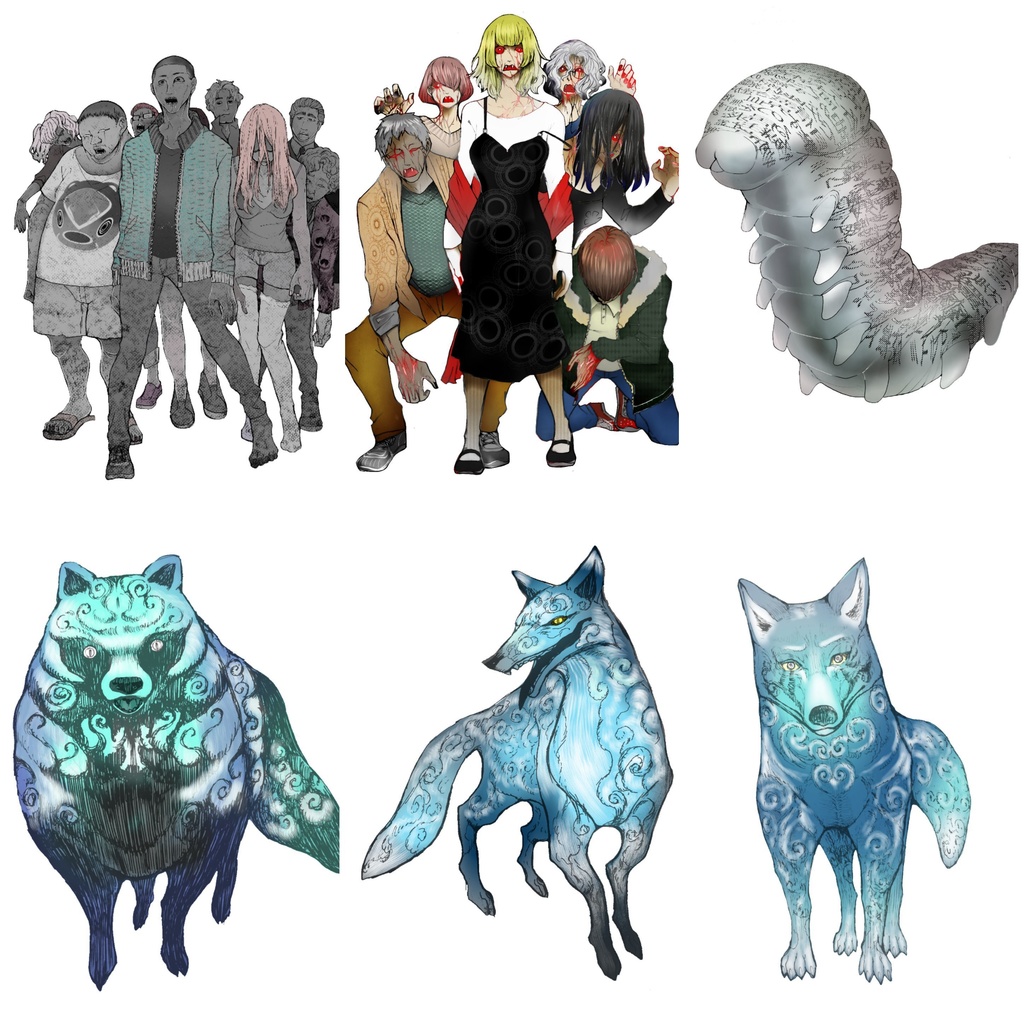 低級妖魔立ち絵まとめ