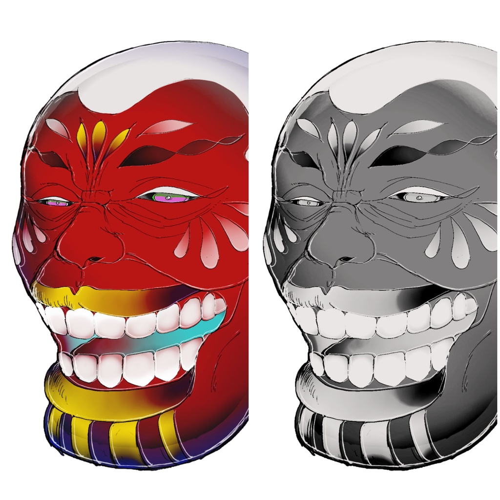 中級妖魔立ち絵・1