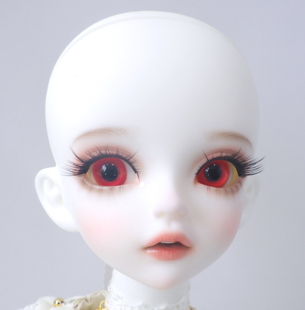 ドール用グラスアイ【HA-28(レッド)】8mm◆ローマウンテン型◆新品◆送料込み